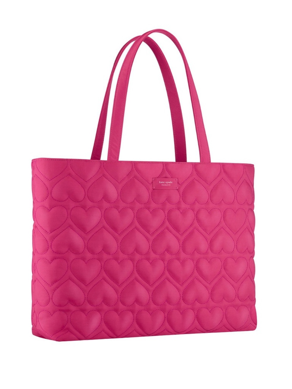 kate spade Hot Pink Quilted Heart Tote